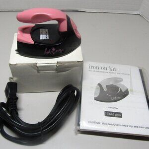 Heidi Swapp Mini Iron with Iron On Transfers - Complete Kit NEW